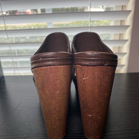Dollhouse Y2K Brown Leather Platform Mules Size 8.5 - Picture 3 of 7